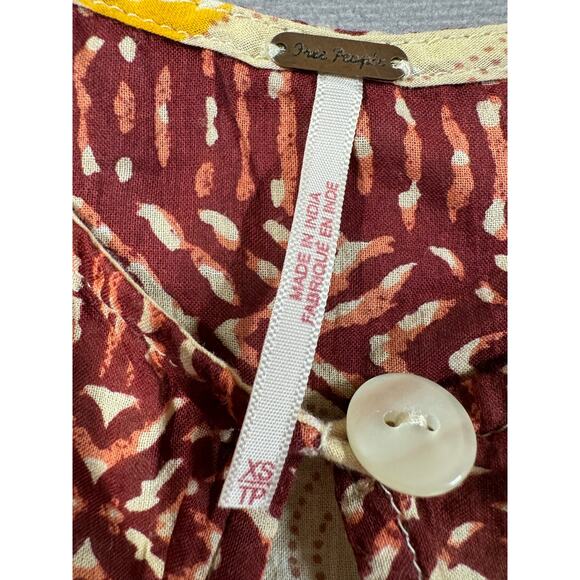 Free People Gotta Have You Tunic Top Women’s Size XS Hi-Low Semi Sheer Boho - Picture 3 of 12